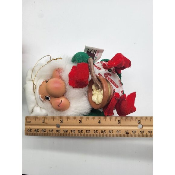 Vtg SANTA'S BEST SANTAKINS Plush Decorations ELF Ornament Whimsical - Picture 11 of 12